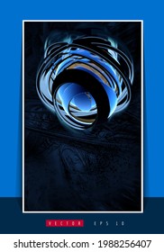 Vector of science technology concept. Background ready for website banner, poster or roll up