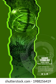 Vector of science technology concept. Background ready for website banner, poster or roll up