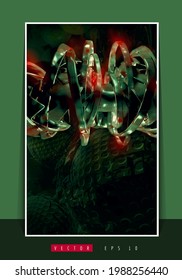 Vector of science technology concept. Background ready for website banner, poster or roll up