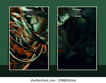 Vector of science technology concept. Background ready for website banner, poster or roll up