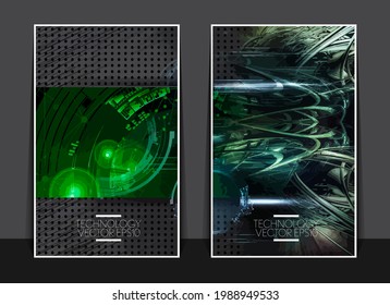 Vector of science technology concept. Background ready for website banner, poster or roll up