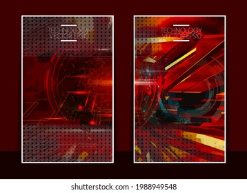 Vector of science technology concept. Background ready for website banner, poster or roll up
