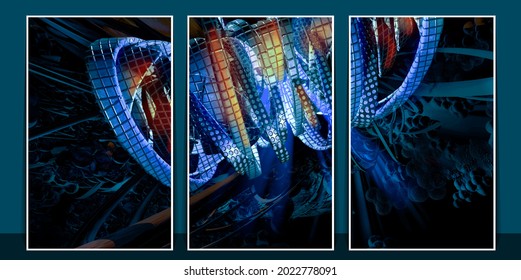 Vector of science technology concept. Background ready for website banner, poster or roll up