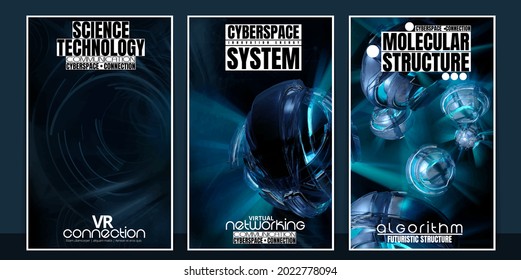 Vector of science technology concept. Background ready for website banner, poster or roll up