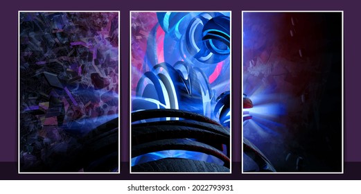 Vector of science technology concept. Background ready for website banner, poster or roll up