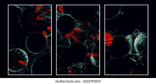 Vector of science technology concept. Background ready for website banner, poster or roll up