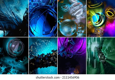 Vector of science technology concept. Background ready for website banner or presentation