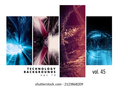 Vector of science technology concept. Background ready for website banner or presentation