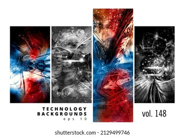 Vector of science technology concept. Background ready for website banner or presentation