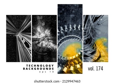 Vector of science technology concept. Background ready for website banner or presentation