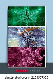 Vector of science technology concept. Background ready for website banner or presentation