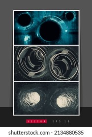 Vector of science technology concept. Background ready for website banner or presentation
