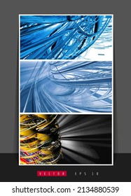 Vector of science technology concept. Background ready for website banner or presentation