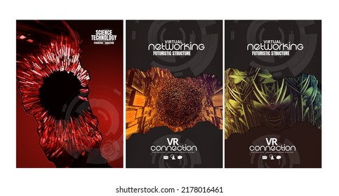Vector of science technology concept. Background ready for website banner or presentation