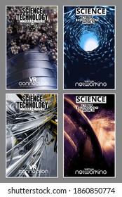 Vector of science technology concept. Communication network