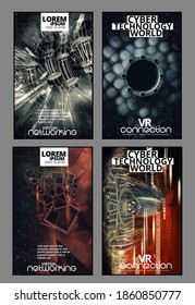 Vector of science technology concept. Communication network