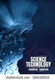 Vector of science technology concept. Communication network