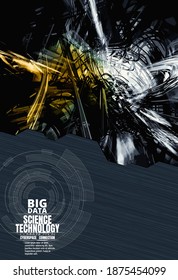 Vector of science technology concept. Communication network