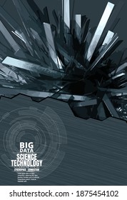 Vector of science technology concept. Communication network