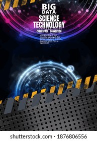 Vector of science technology concept. Communication network