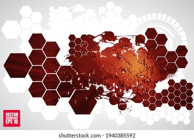 Vector of science technology concept. Communication network