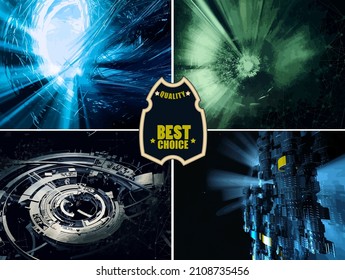 Vector of science technology concept. Communication network