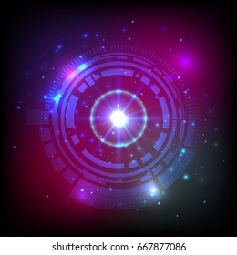Vector Science Technology and Galaxy Stars, abstract background