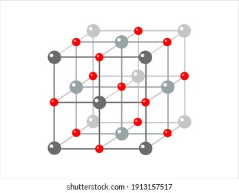 Vector Scientific Model Of Crystal Structure. Photon, Proton, Electron. 
Vector Structure Of сrystal Lattice Of Molecule For Physics.
