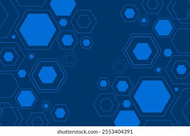 vector sci-fi hexagonal futuristic pattern, innovation future technology background	
