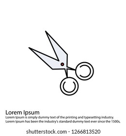 Vector Scissor icon