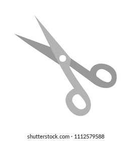 vector scissor illustration isolated - vector scissors, hair cut sign, barber salon