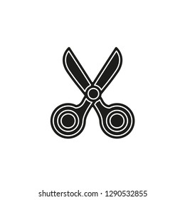 vector scissor illustration isolated - vector scissors, hair cut sign, barber salon
