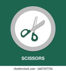 Vector Scissor Illustration Isolated - Vector Scissors, Hair Cut Sign, Barber Salon