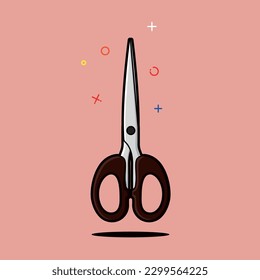 Vector scissors design with a commercial use license for any use