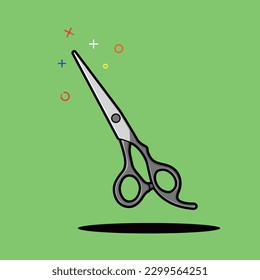 Vector scissors design with a commercial use license for any use