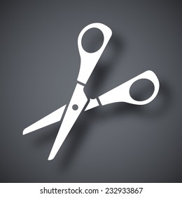 Vector scissors icon