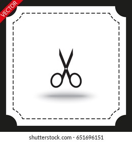 Vector scissors icon