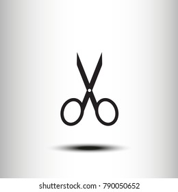 Vector scissors icon
