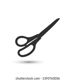 Vector scissors icon. Cut symbol. For design, web site design, logo, app, UI.