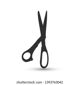 Vector scissors icon. Cut symbol. For design, web site design, logo, app, UI.