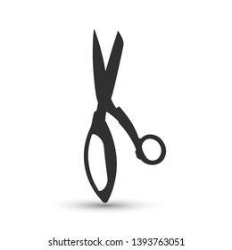Vector scissors icon. Cut symbol. For design, web site design, logo, app, UI.