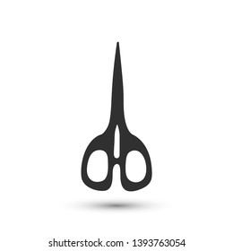 Vector scissors icon. Cut symbol. For design, web site design, logo, app, UI.