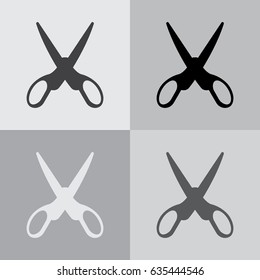 Vector scissors. vector illustration