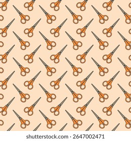 vector scissors pattern design, seamless pattern of scissors