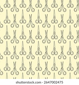 vector scissors pattern design, seamless pattern of scissors