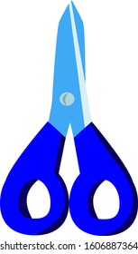 vector scissors for school stationery and working equipment