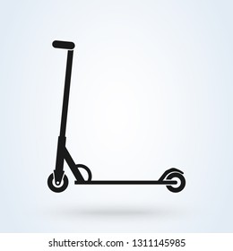 Vector scooter icon design on white background