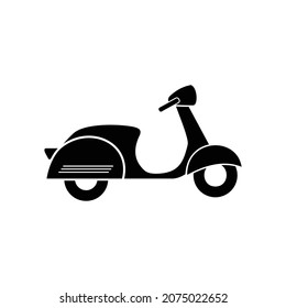 vector scooter icon in flat style