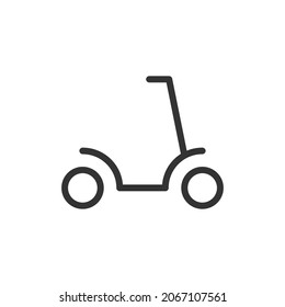 Vector scooter line icon. Symbol in trendy outline style. Vector illustration isolated on a white background.