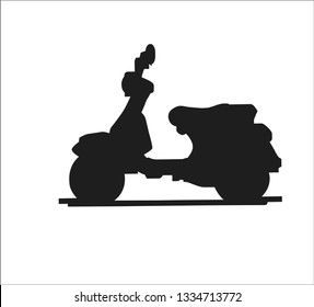 vector scooter modern black